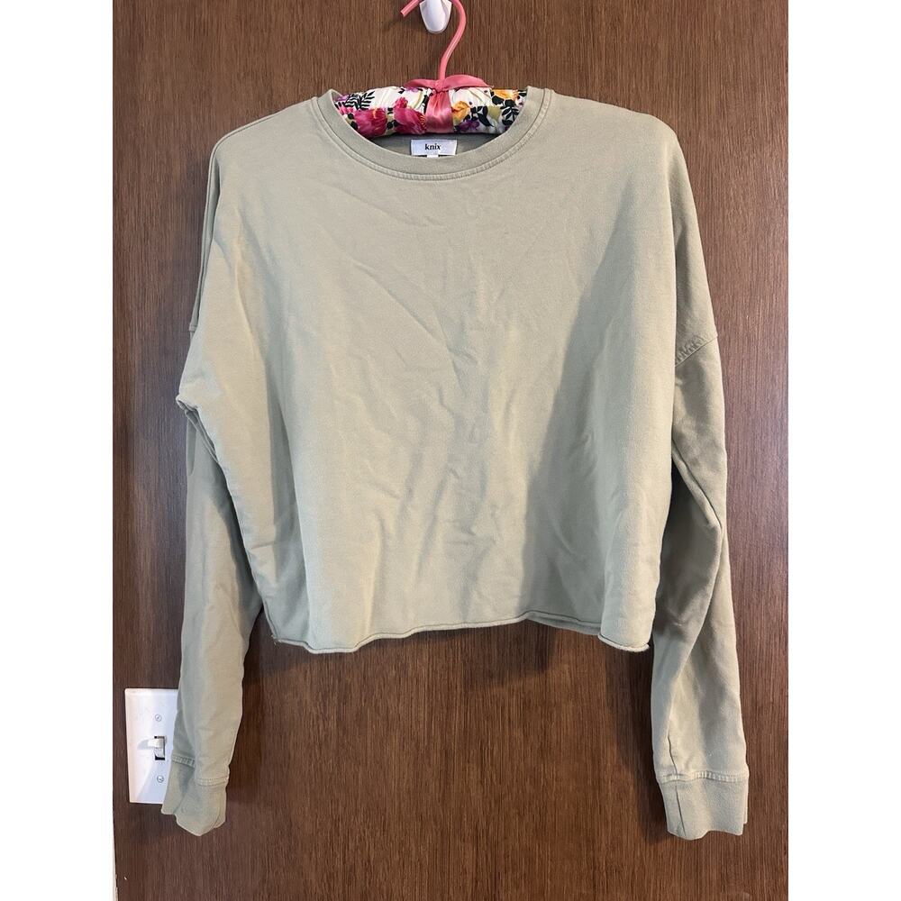 Knix Jogger Crop Top set light green Sz. S Soft Comfort Relax - Picture 2 of 16